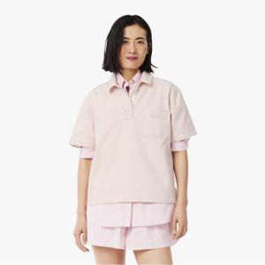 [시즌오프 30% 인하] 라코스테 공식 여성 컬러데님 폴로형 셔츠 CF0052-55G HCZ