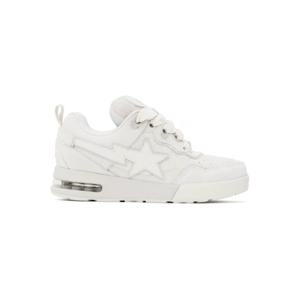 25 FW BAPE 여성 오프 화이트 플립 스타  1 스니커즈 251546F128007