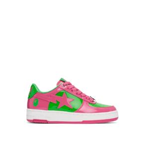 25 FW BAPE 여성 핑크   그린 베이프 스타  1 스니커즈 251546F128018