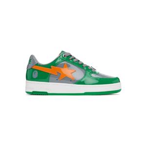 25 FW BAPE 남성 그린   그레이 베이프 스타  1 스니커즈 251546M237037