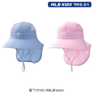 [MLB키즈US] (7AHTB0253) 시어서커 와이드 플랩캡 아동모자 키즈모자