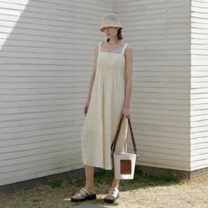 [나인][나인](OP-6201)ROSIE SHIRRING LONG DRESS