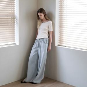 [나인][나인](PT-5639)BANDING STRING ICE WIDE DENIM