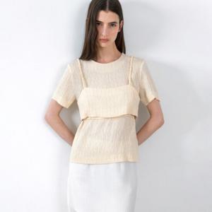 [나인][나인](BL-4317)BUSTIER LAYERD HALF SLEEVE