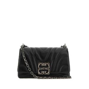 GIVENCHY 블랙 가죽 스몰 4G 소프트 숄더백 BB50Z5B22K 001