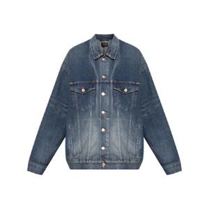 25 FW 발렌시아가 테이프 타입 프린트 데님 재킷 738738TRWA7 TP437821719