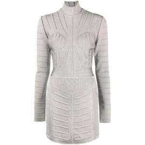 25 FW 발망 골지 긴소매 미니 드레스 YF0R8096KD01 TP432089385