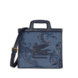 25 FW 에트로 러브 트로터 미디엄 데님 토트 백 WP1D0015AQ038 TP432281331