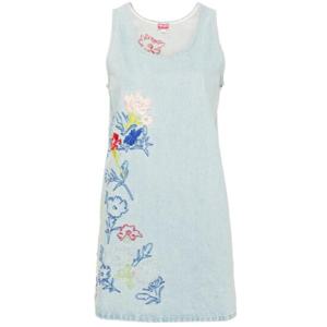 25 FW 겐조 드로잉 플라워 자수 데님 드레스 FE52DR2516B4 TP432260736