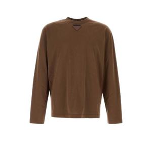 PRADA Brown cotton t-shirt UJL45CSOOO12ZB F0005