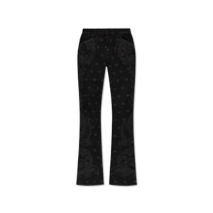 Balmain 스타 페이즐리 프린트 데님 진 CF1MJ125DE16 0PC TP934601909