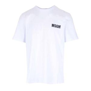 MSGM 로고 프린트 크루넥 티셔츠 3440MM196237002 01 TP936707557