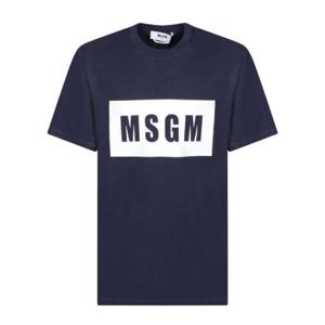 MSGM 로고 프린트 티셔츠 3840MM520257002 87 TP935514383