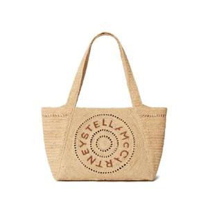 25 FW Stella McCartney 로고 자수 라피아 토트 백 7B0107WP0375 TP439366472