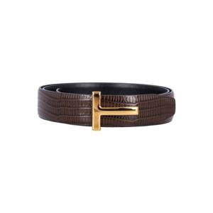 톰포드 벨트 TB224LCL483G 1B053 MOCHA BLACK T GOLD