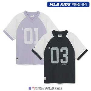 [MLB키즈US] (7ATSB3753) 빈티지 스트릿 로고 라글란 티셔츠 아동티셔츠 키즈티셔츠