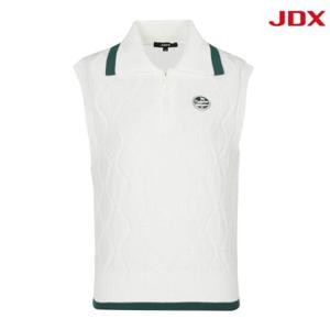 JDX 세이브존07 여성 아가일 반집업 베스트 X2SVV7371