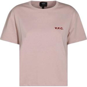 아페쎄 쁘띠 VPC 박시핏 반소매 티셔츠 - 로즈파우더 보르도  COHBQF26390FLG