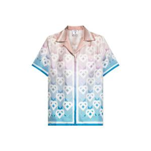 카사블랑카 그라데이션 하트 모노그램 새틴 반팔 셔츠 WPF25SH2000 08DEGRADEHEARTMONOGRAM TP946165816