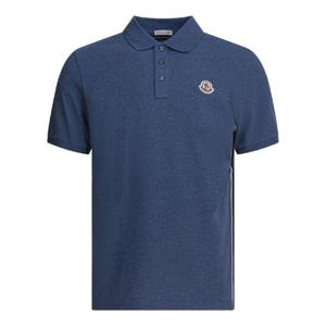 MONCLER Cotton pique polo shirt with logo patch 8A00026-89A16794