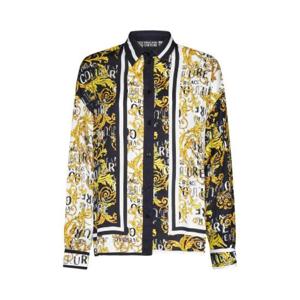 Versace 진스 꾸뛰르 바로코 프린트 버튼 블라우스 74HAL2C1NS237 G89 TP946373561