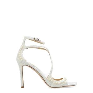 Jimmy Choo 아지아 힐 샌들 AZIA95WOZ WHITEWHITE TP936139442