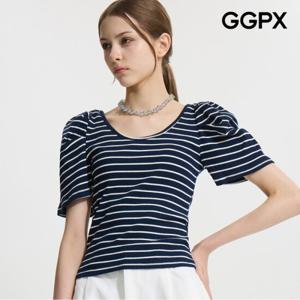 [GGPX] 오버 숄더 스트라이프 티셔츠 (GP7TS036F)
