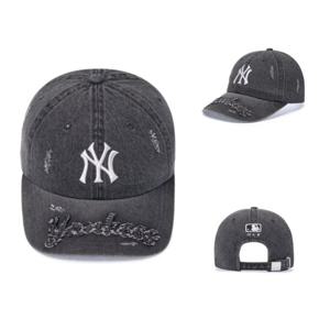 MLB 공용 빈티지 디스트로이드 데님 언스트럭쳐볼캡 뉴욕양키스 (3ACPV195N-50BKS)