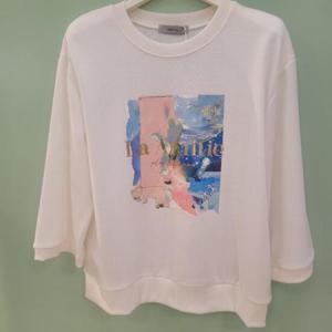 데스틸 HC21 물감 7분 면 라운드 티 D2521TS11-91
