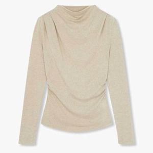 [보브]여성 사이드 셔링 카울 넥 티셔츠 7114440A13