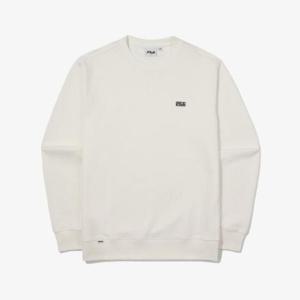 [휠라] TAG가 59,000원 유니 베이직 로고 맨투맨(FS2POE3101X_OWH)