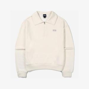 [휠라] TAG가 89,000원 기모 베이직 반집업 맨투맨(FS2POG4151F_SWH)