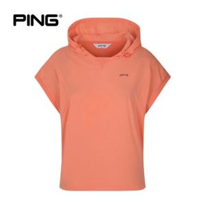 [핑](본사) [PING] 여성 펀칭 후드 점퍼 베스트 121C1JV456_OR