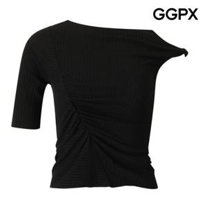 [GGPX] 포인트 꼬임 숄더 하프 티셔츠 (GP7TS039F)
