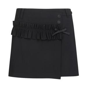[세인트앤드류스]여성 프릴 라인 랩 스타일 큐롯 스커트 (821D2PC303BK)
