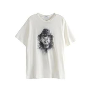 요지 야마모토 반팔 티셔츠 HLT93992 OFFWH WHITE