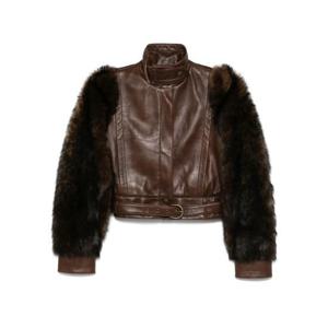 끌로에 가죽 자켓 25ACV43206 28D BROWN