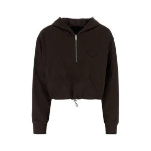 프라다 후드 티셔츠 134719SOOO17XE F0192 Brown