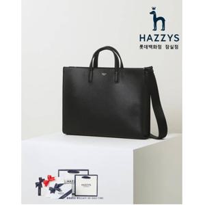 [헤지스ACC][인기신상] HJBA3F855.BK_ 남성 블랙 단색 가죽 서류가방