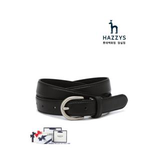 [헤지스ACC][선물포장]HJBE5E407BK_ 여성 블랙 단색 소가죽 벨트