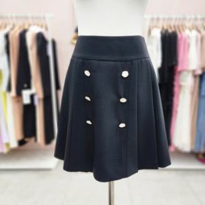 [샤틴]더블버튼장식 플리츠 미니스커트S232M301A