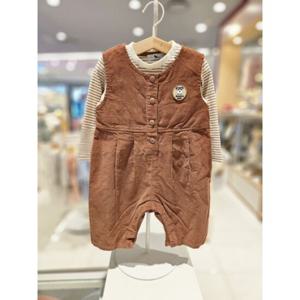 블루독베이비[hu] 25.FW BR)코듀로이세트형우주복A 45A13-601-02 바디수트 외출우주복 티셔츠 우주복세트