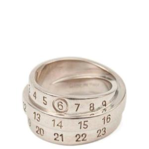 MM6 Maison Margiela 번호 각인 반지 SM6UQ0073P6627 956 TP946588156