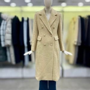 [씨씨콜렉트]컬러 부클 테일러드 알파카 코트 C224MSG011_CA