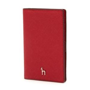[헤지스ACC]HIHO2F134R2 [NOMAD]레드 퍼피로고 플랫 카드지갑
