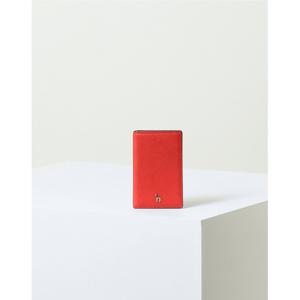 [헤지스ACC][쇼핑백동봉] 여성 [NOMAD]레드 퍼피로고 플랫 카드지갑 HIHO3F134R2