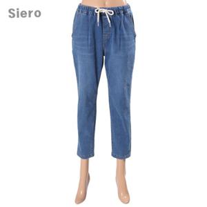[시에로]허리스트링 핀턱 연청 데님팬츠 SH2DPF539