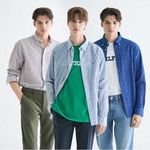 [공식][타미힐피거]스몰 체크 셔츠 3종 택1(T12E1WSH140MT1)