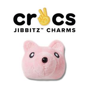 [크록스 본사] 핑크 플러쉬 곰 얼굴 10013769