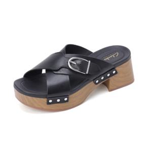 금강제화 클락스 여성 Sivanne Walk 웨지 슬라이드 샌들 CLASAC4232WF1